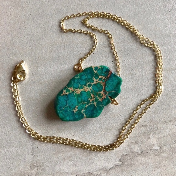 Last 1! 🌟Raw Jasper Sea Sediment Necklace - Picture 2 of 6